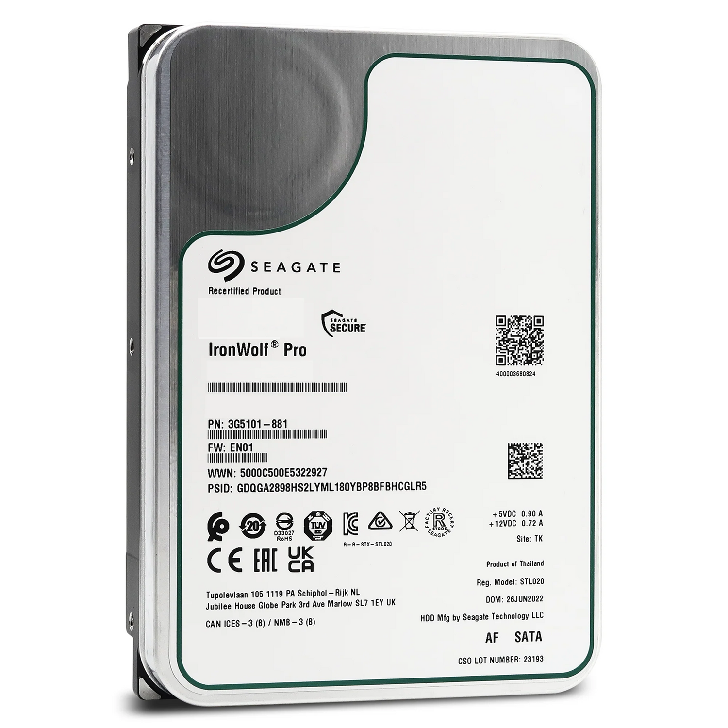 Seagate Ironwolf Recertified