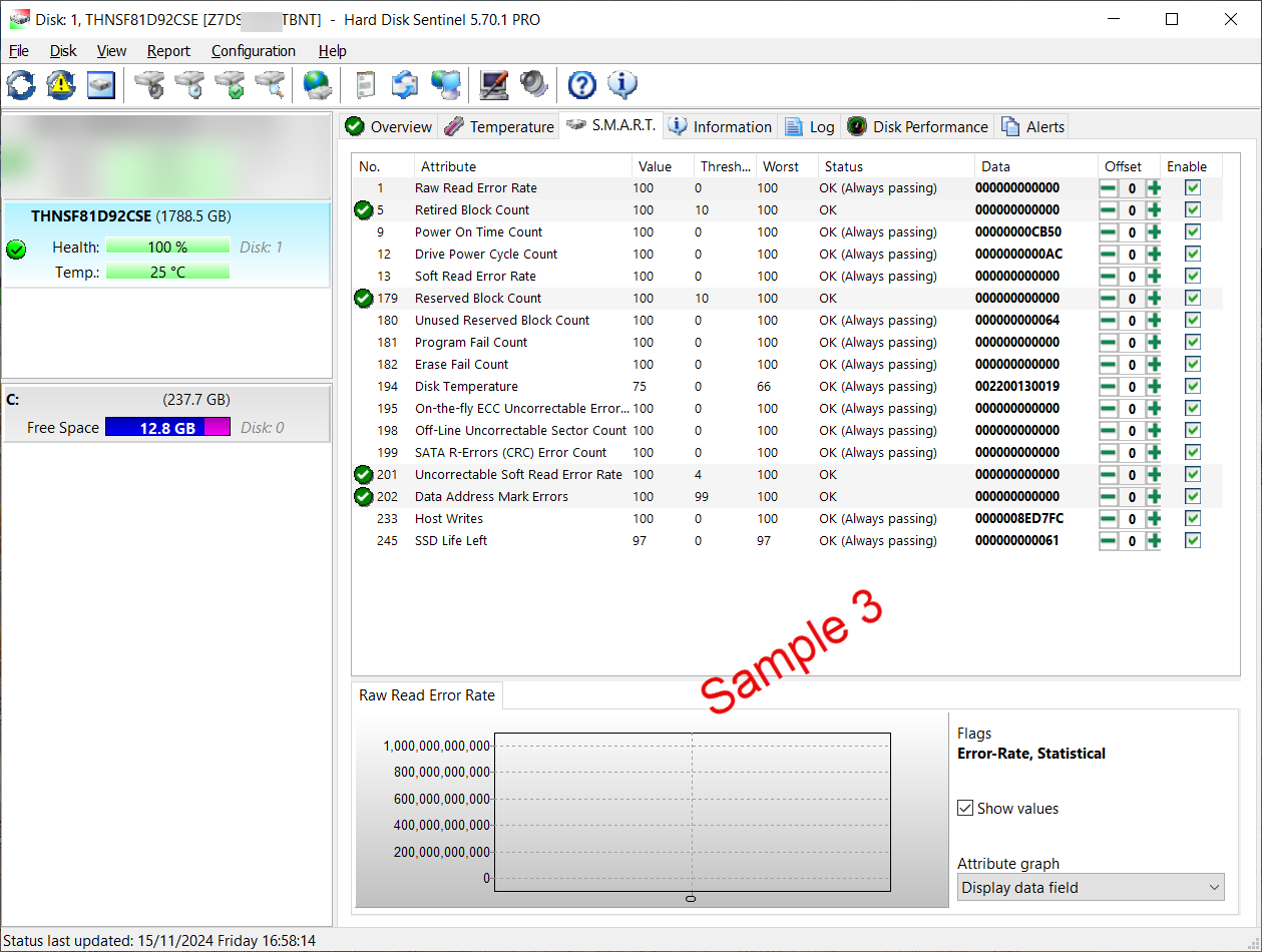 Refurbished Dell OEM Toshiba THNSF81D92CSE 1.92TB (1920GB) Enterprise SSD MLC SATA 6Gb/s 2.5" 0V7HCN