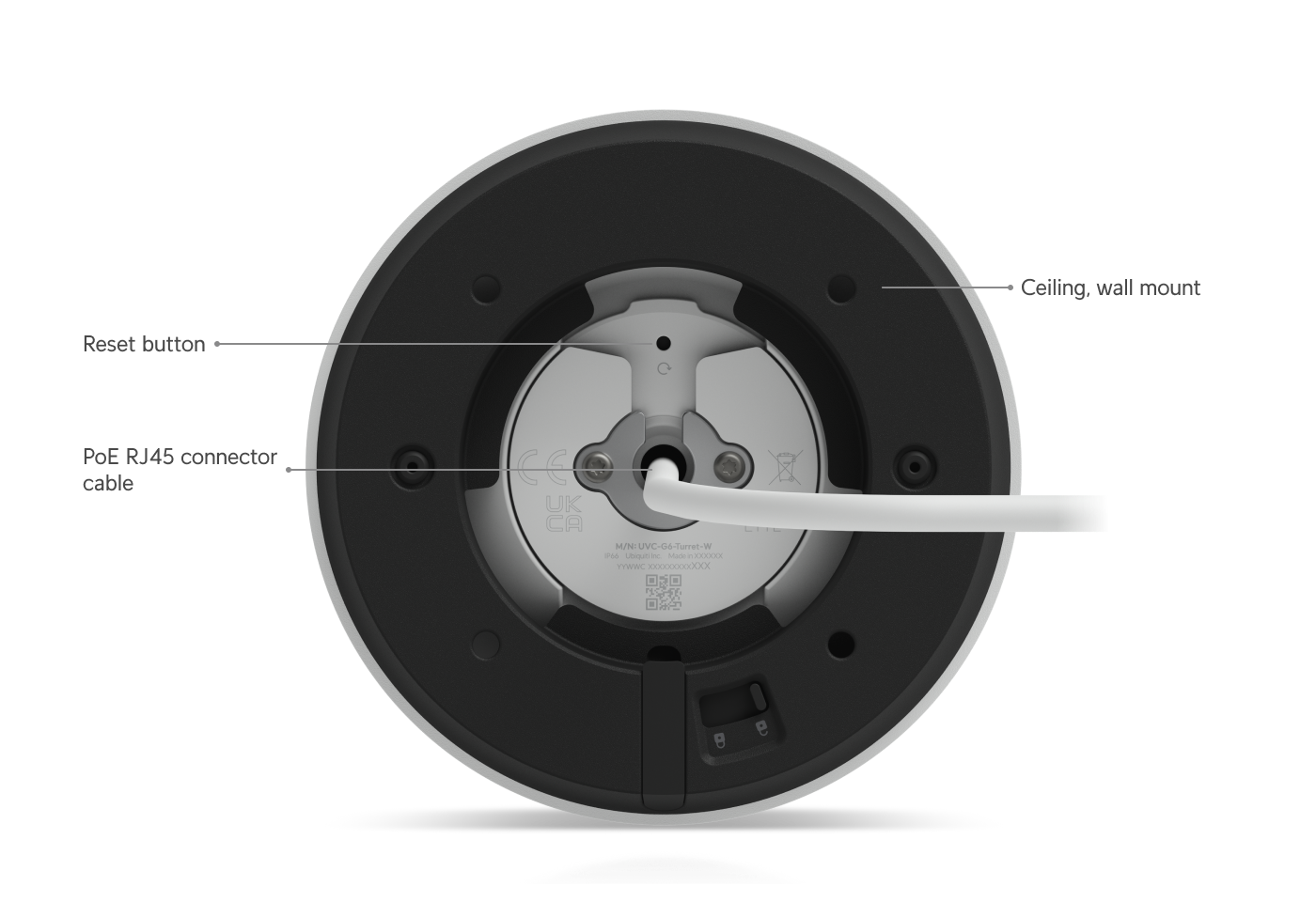 Ubiquiti UniFi Protect Camera G6 Turret UVC-G6-Turret
