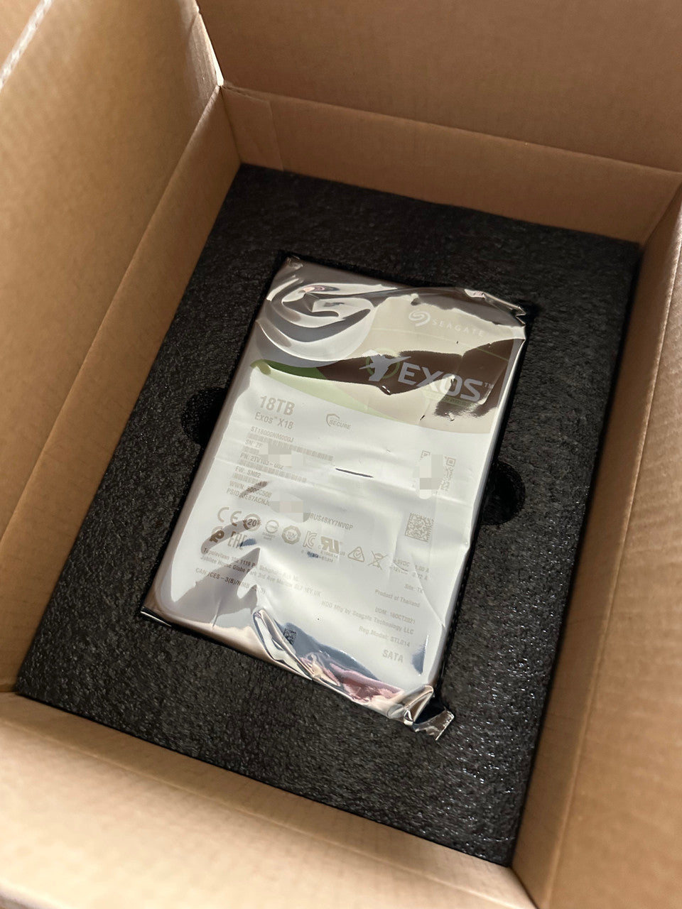 4 Pack Refurbished Seagate EXOS X18 18TB ST18000NM000J SATA III CMR 3.5" Enterprise Hard Drive OEM