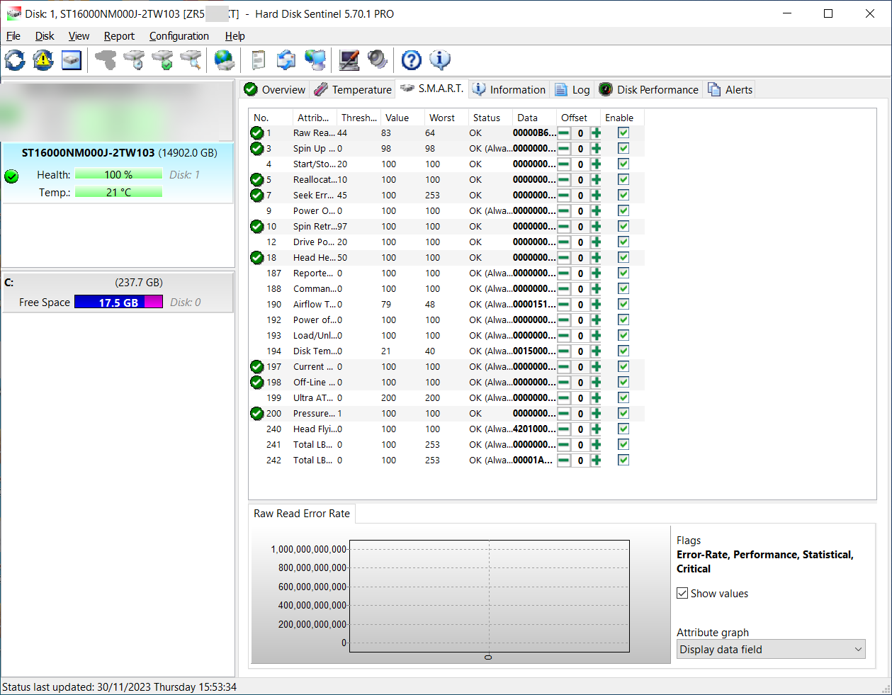 Recertified Seagate EXOS X18 16TB ST16000NM000J ENTERPRISE 3.5" SATA III CMR HARD DRIVE