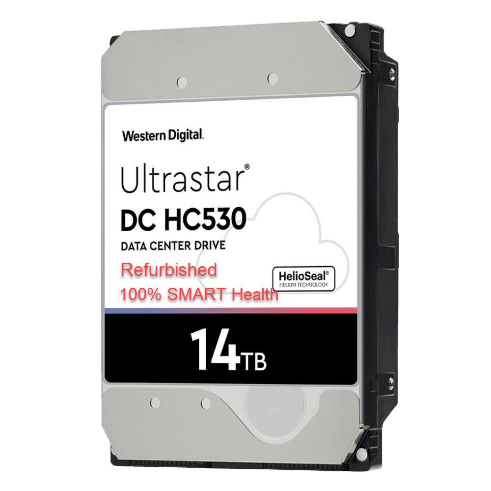 [Pre-Order] Refurbished WD Ultrastar DC HC530 14TB 3.5" SATA SE CMR HDD WUH721414ALE6L4 0F31284 OEM