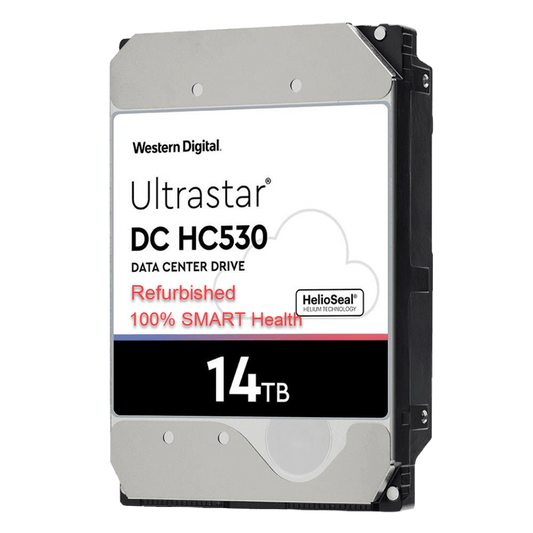 Refurbished WD Ultrastar DC HC530 14TB 3.5" SATA SE CMR HDD WUH721414ALE6L4 0F31284 OEM