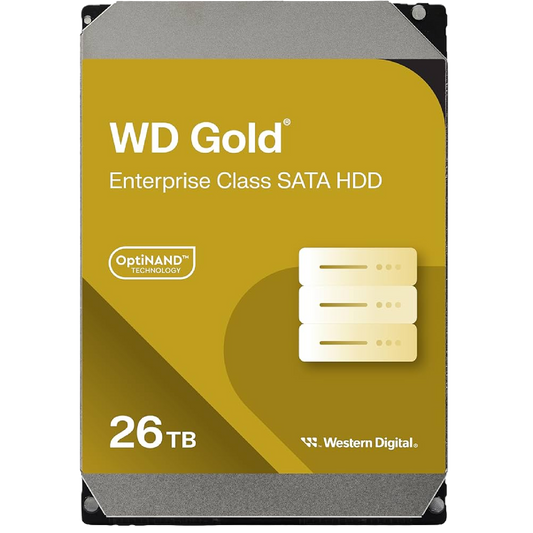 Western Digital Gold Enterprise 26TB 3.5" CMR 512MB Cache WD261KRYZ