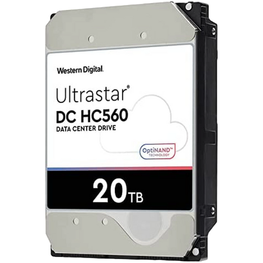 WD Ultrastar DC HC560 20TB Enterprise 3.5" SATA HDD CMR WUH722020BLE6L4 0F38785 OEM