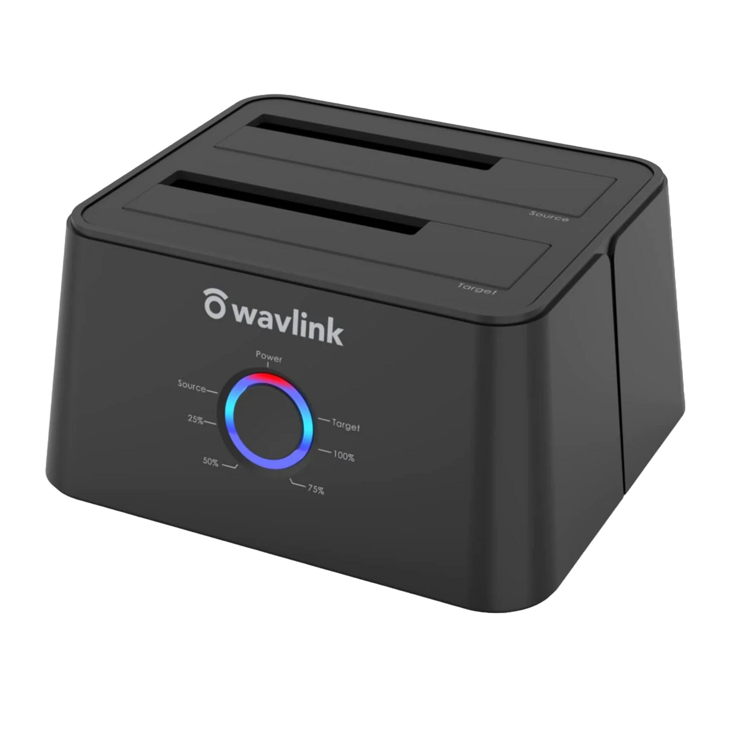 WAVLINK Dual Bay Hard Drive Dock, USB 3.0 to SATA HDD Docking Station for 2.5/3.5 Inch HDD SSD, Support Offline Clone/Backup/UASP