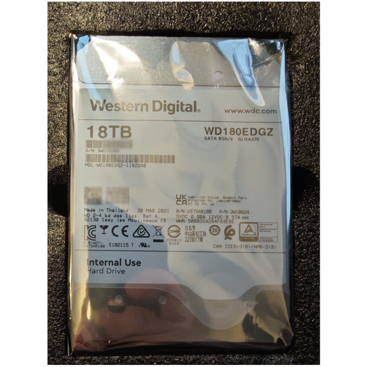 Refurbished WD WD180EDGZ 18TB 3.5" SATA CMR HDD