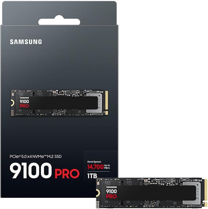 [As New] Samsung 9100Pro 1TB PCIe 5.0 x4, NVMe 2.0, Internal M.2 SSD MZ-VAP1T0BW
