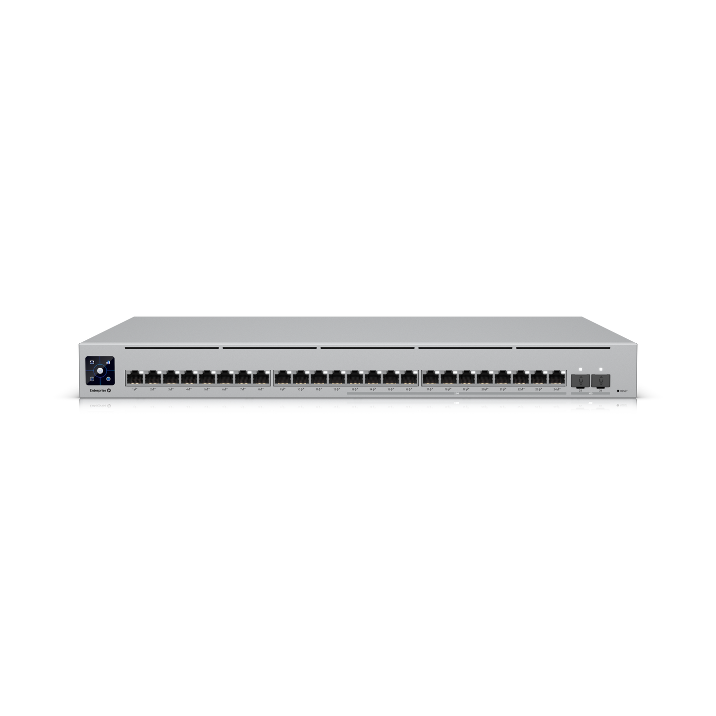Pre-Owned Ubiquiti USW-Enterprise-24-PoE (400W) 12x2.5GbE PoE+ & 12xGbE PoE+ Enterprise Managed Layer 3 Switch