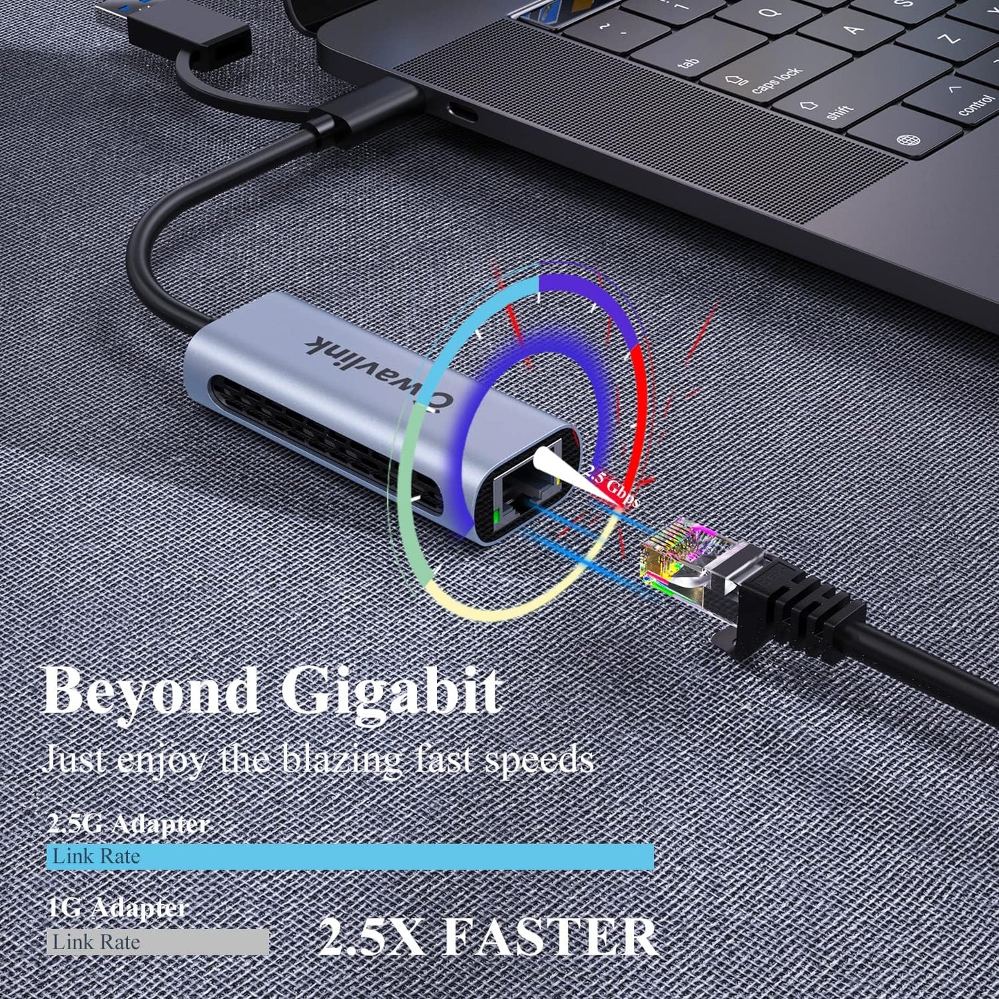 WAVLINK 2.5G USB C Ethernet Adapter