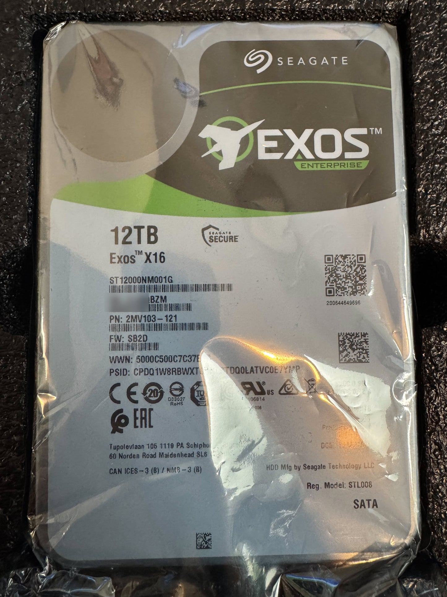 [Used] Seagate EXOS X16 12TB ST12000NM001G SATA CMR 3.5" Enterprise HDD OEM