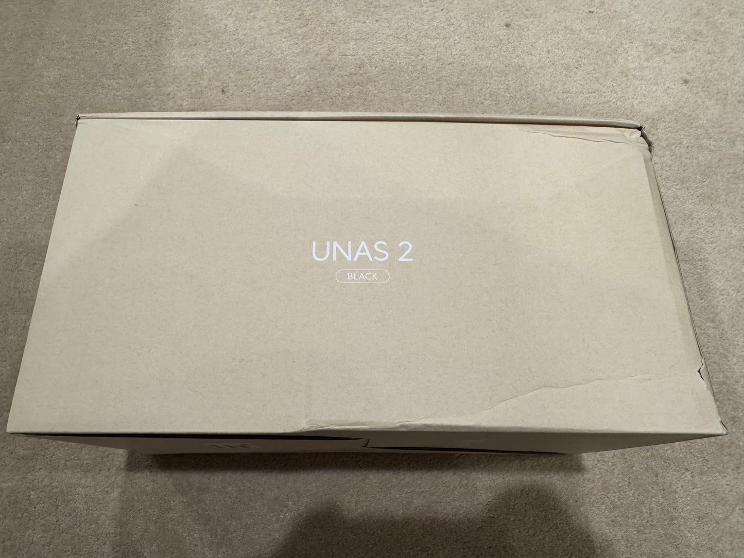 Ubiquiti UniFi UNAS 2 UNAS-2 Black - Creased Box