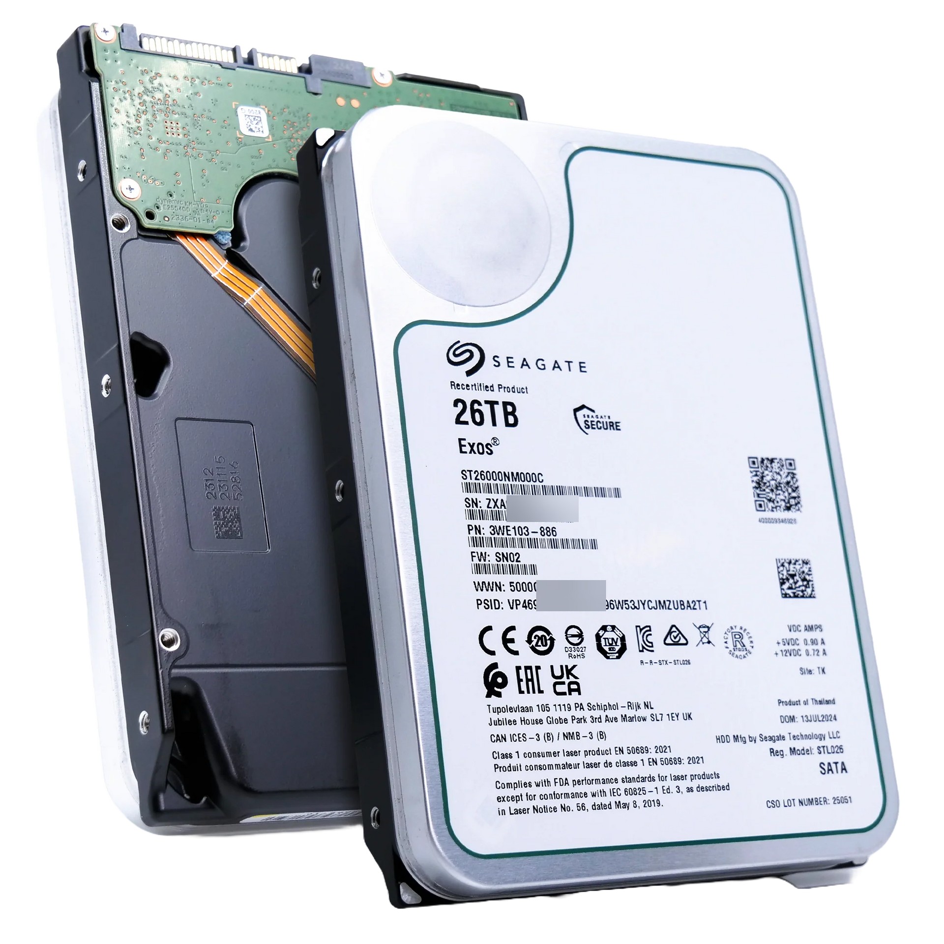 Seagate Exos ST26000NM000C 26TB ジャンク　3 seagate_st26000nm000c_26tb_7_2