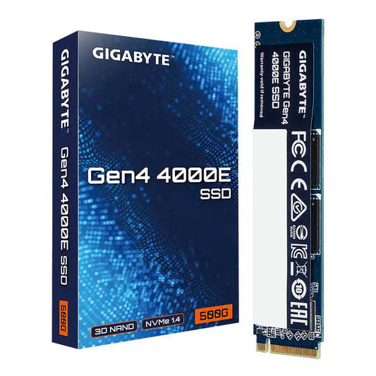 Gigabyte Gen4 4000E 500GB PCIe Gen 4 NVMe M.2 2280 SSD G440E500G