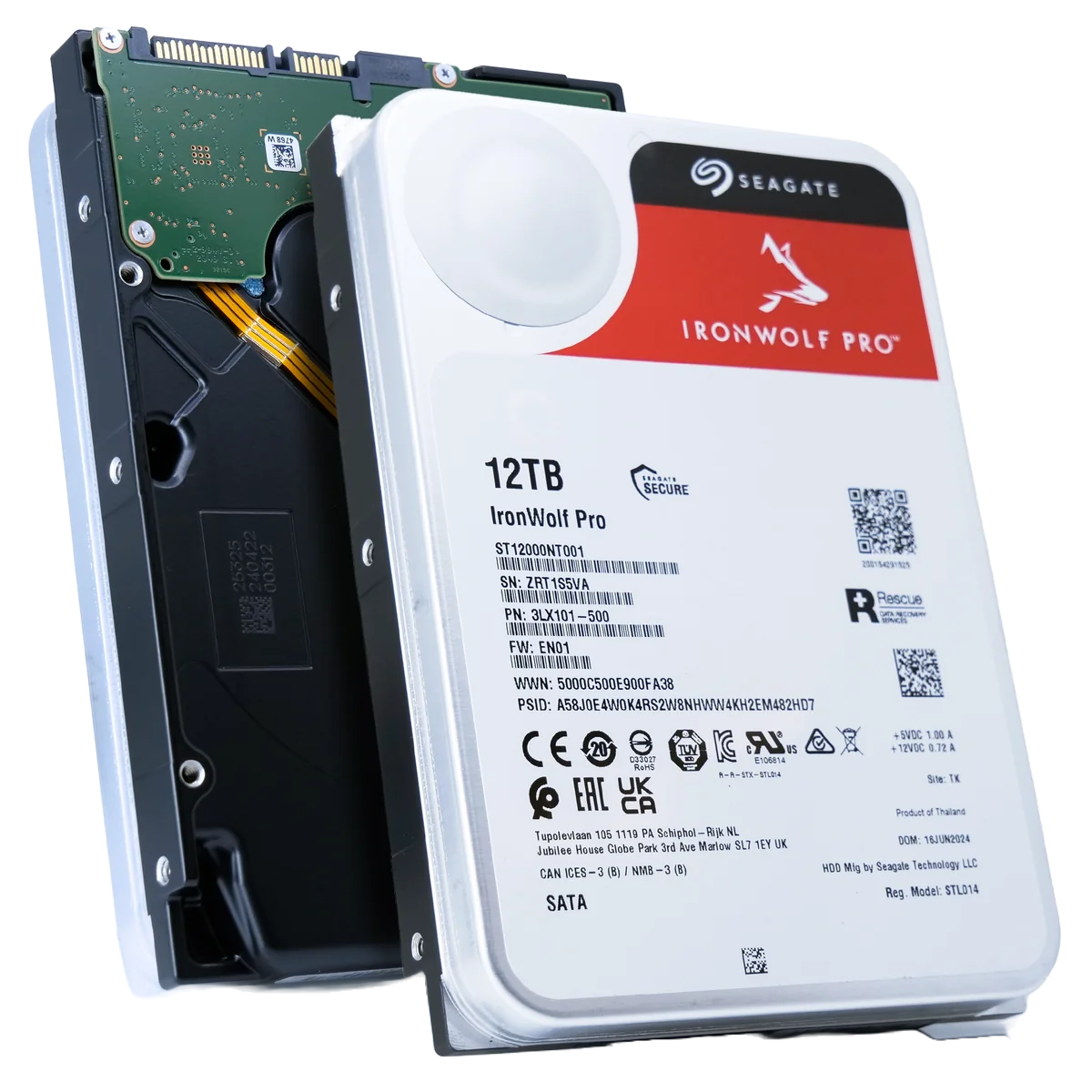 Seagate Ironwolf Pro 12TB ST12000NT001 SATA CMR 3.5" NAS HDD OEM