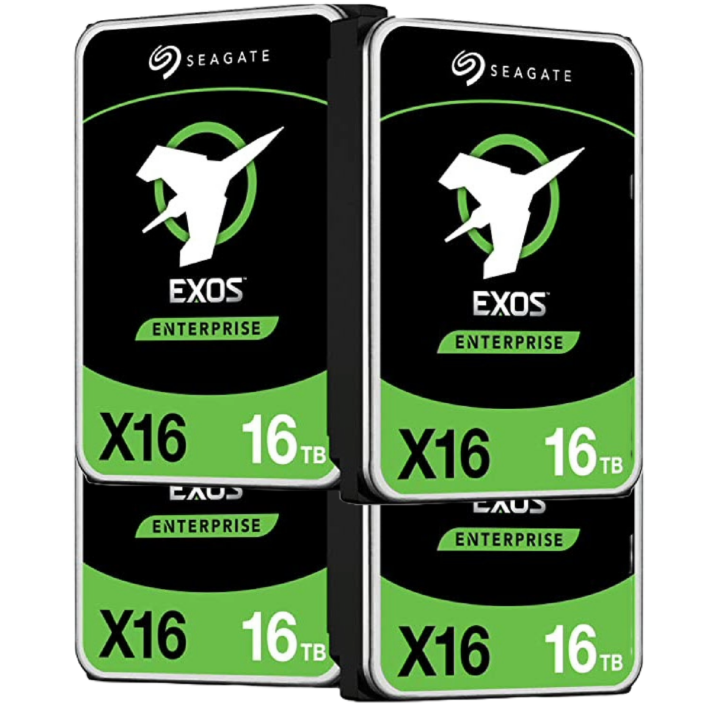 4 Pack Seagate EXOS X16 16TB ST16000NM001G ENTERPRISE 3.5" SATA CMR HARD DRIVE OEM