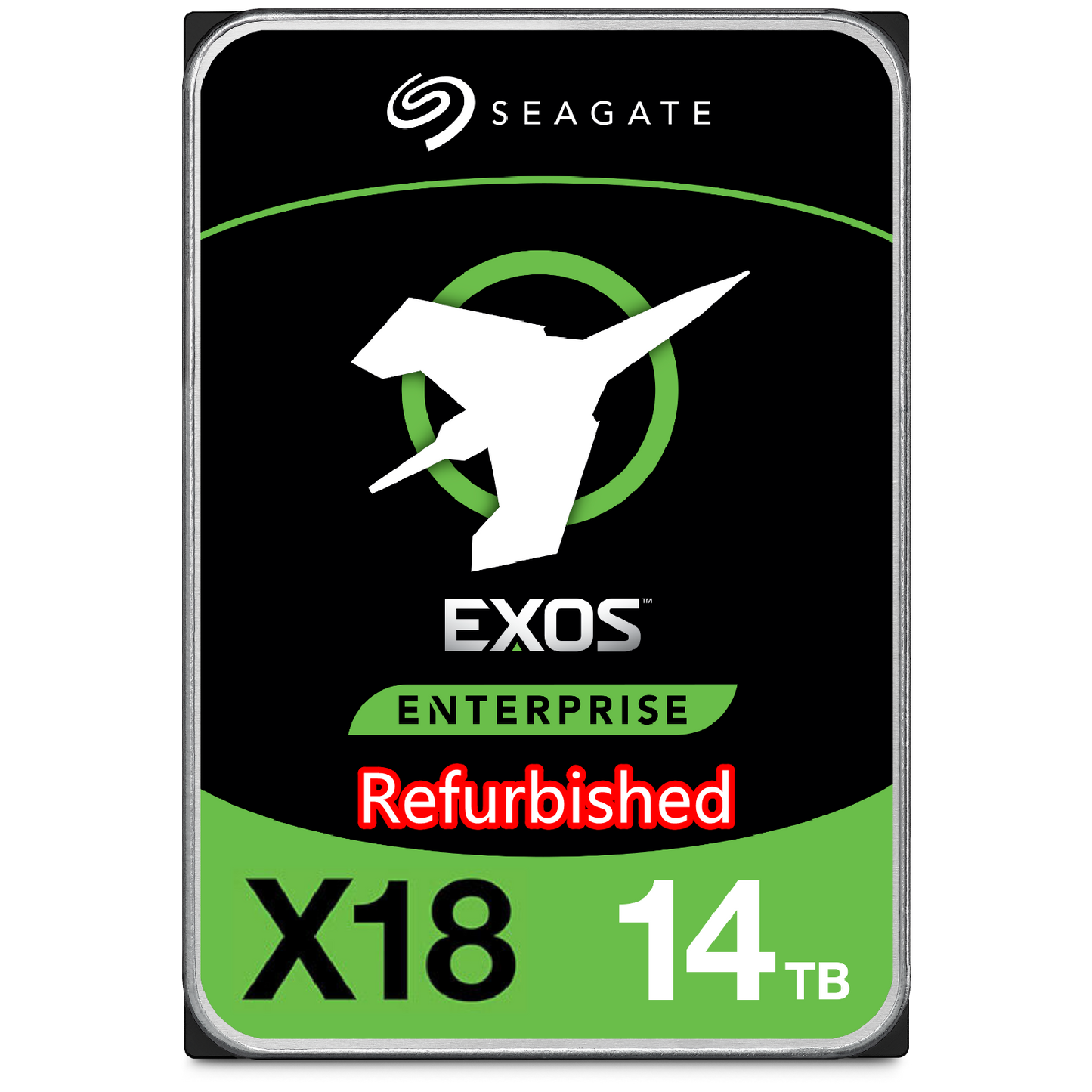 Refurbished Seagate EXOS X18 14TB ST14000NM000J SATA CMR 3.5" Enterprise HDD OEM