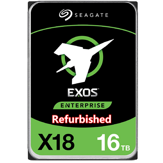 Refurbished Seagate EXOS X18 16TB ST16000NM000J SATA CMR 3.5" Enterprise HDD OEM