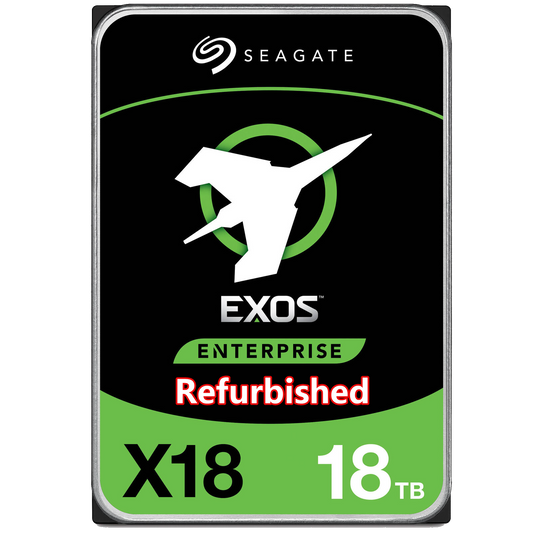 Refurbished Seagate EXOS X18 18TB ST18000NM000J SATA CMR 3.5" Enterprise HDD OEM