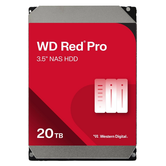 Western Digital Red Pro NAS 20TB 3.5" CMR 512MB Cache WD201KFGX