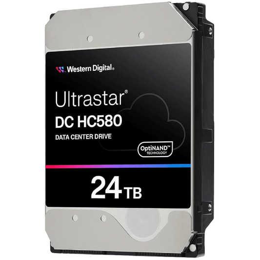 WD Ultrastar DC HC580 24TB Enterprise 3.5" SATA HDD CMR WUH722424ALE6L4 0F62796 OEM