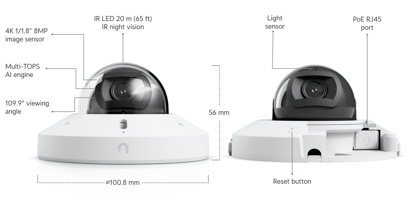 Ubiquiti UniFi G6 Mini Dome UVC-G6-Mini-Dome-W