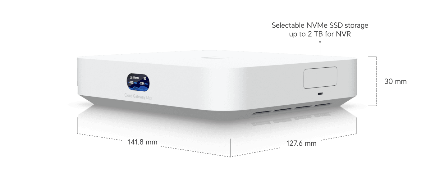 Ubiquiti UniFi Cloud Gateway Max UCG-Max (512GB Storage)