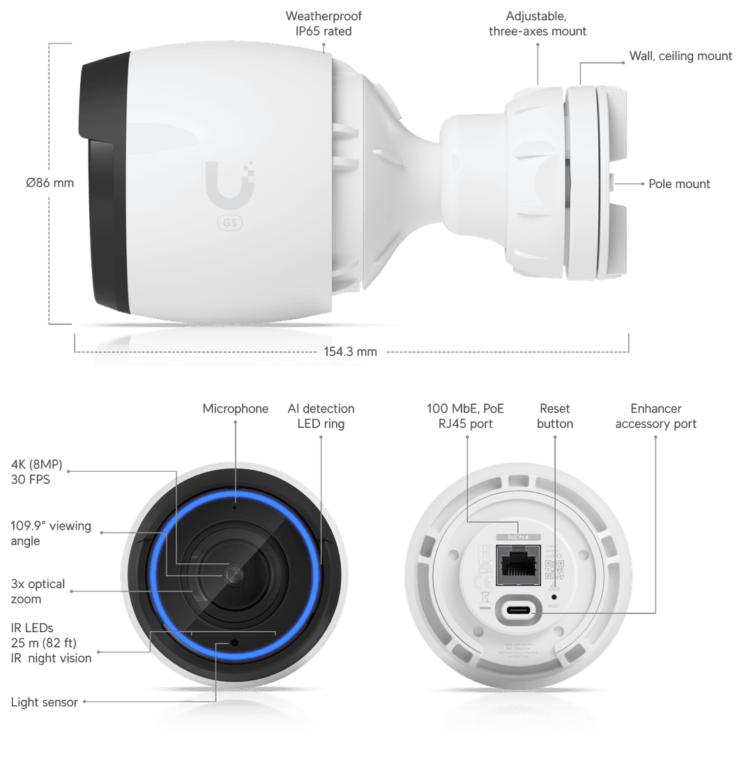 Ubiquiti Unifi G5 Pro 4K PoE Camera UVC-G5-Pro